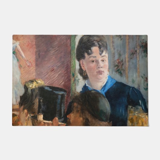 Edouard Manet - Kellnerin Servierbier Fußmatte (Vorderseite)