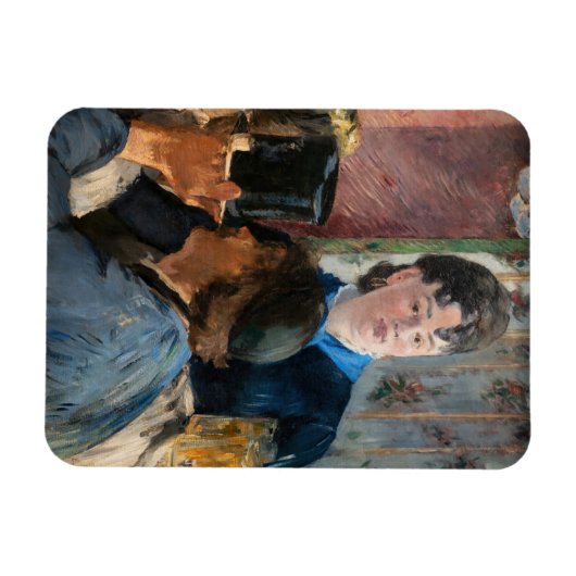 Edouard Manet - Kellnerin Servierbier Magnet (Horizontal)