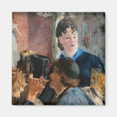 Edouard Manet - Kellnerin Servierbier Magnet (Vorne)