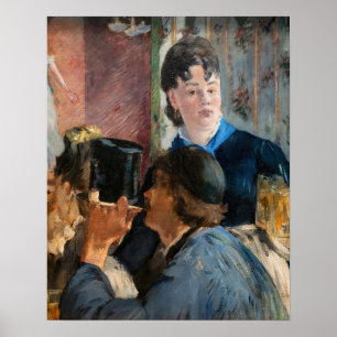 Edouard Manet - Kellnerin Servierbier Poster