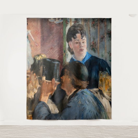 Edouard Manet - Kellnerin Servierbier Wandteppich (Vorderseite)