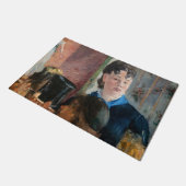 Edouard Manet - Kellnerin serviert Bier Fußmatte (Schrägansicht)