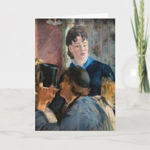 Edouard Manet - Kellnerin serviert Bier Karte