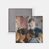 Edouard Manet - Kellnerin serviert Bier Magnet (Vorderseite/Rückseite)
