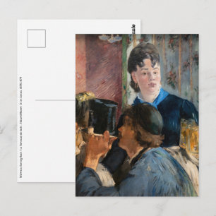 Edouard Manet - Kellnerin serviert Bier Postkarte