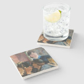 Edouard Manet - Kellnerin serviert Bier Steinuntersetzer (Seitenansicht)