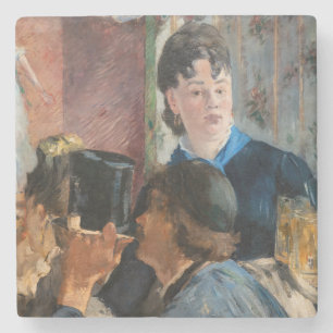 Edouard Manet - Kellnerin serviert Bier Steinuntersetzer