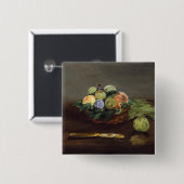 Edouard Manet - Korb mit Früchten Button (Vorne & Hinten)