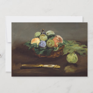 Edouard Manet - Korb mit Früchten Dankeskarte