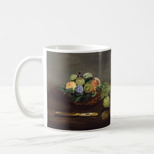 Edouard Manet - Korb mit Früchten Kaffeetasse (Links)