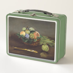 Edouard Manet - Korb mit Früchten Metall Brotdose
