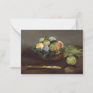 Edouard Manet - Korb mit Früchten Mitteilungskarte