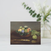 Edouard Manet - Korb mit Früchten Postkarte (Stehend Vorderseite)