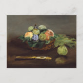 Edouard Manet - Korb mit Früchten Postkarte (Vorderseite)