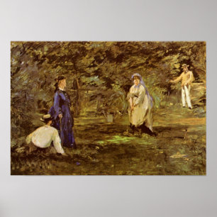 edouard Manet - Krokettenspiel Poster