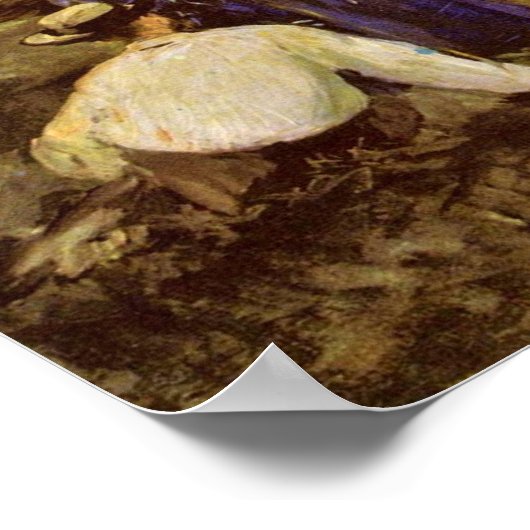 edouard Manet - Krokettenspiel Poster (Ecke)