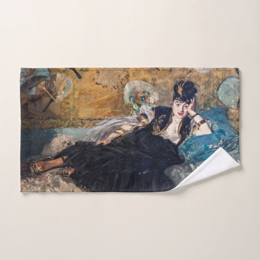 Edouard Manet - Lady with Fans Badhandtuch Set (Handtuch)