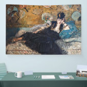 Edouard Manet - Lady with Fans Banner (Messe)