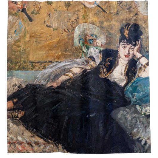 Edouard Manet - Lady with Fans Duschvorhang (Vorderseite)