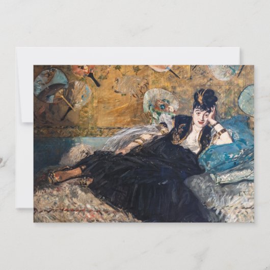 Edouard Manet - Lady with Fans Einladung (Vorderseite)