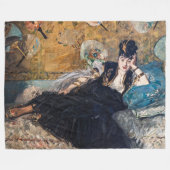 Edouard Manet - Lady with Fans Fleecedecke (Vorderseite (Horizontal))