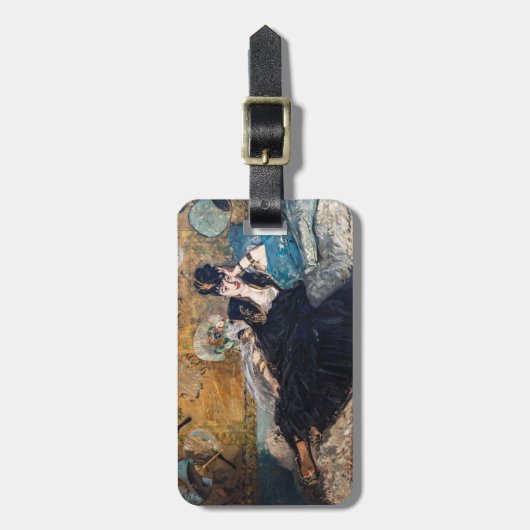 Edouard Manet - Lady with Fans Gepäckanhänger (Vorderseite vertikal)