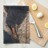 Edouard Manet - Lady with Fans Geschirrtuch (Viertel Falte)