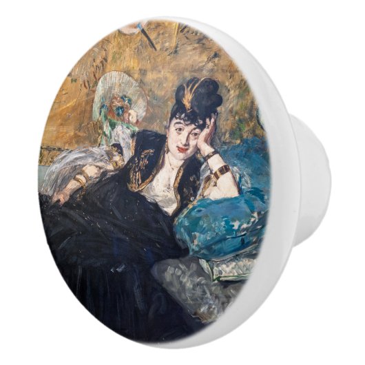 Edouard Manet - Lady with Fans Keramikknauf (Rechts)