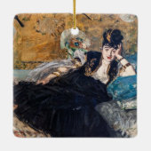 Edouard Manet - Lady with Fans Keramikornament (Rückseite)