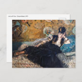 Edouard Manet - Lady with Fans Postkarte (Vorne/Hinten)