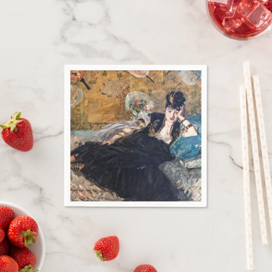 Edouard Manet - Lady with Fans Serviette (Beispiel)