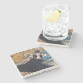 Edouard Manet - Lady with Fans Steinuntersetzer (Seitenansicht)