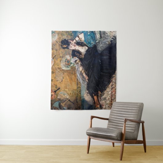 Edouard Manet - Lady with Fans Wandteppich (Beispiel)