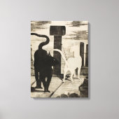 Edouard Manet ~ Le Rendez-vous des Chats Leinwanddruck (Vorderseite)