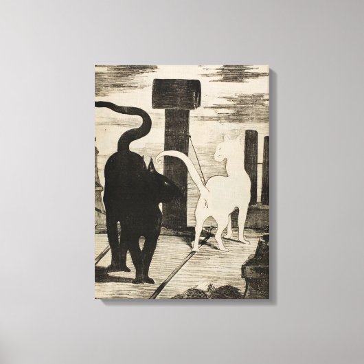 Edouard Manet ~ Le Rendez-vous des Chats Leinwanddruck (Vorderseite)