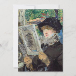Edouard Manet - Lesende Frau Dankeskarte
