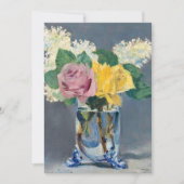 Edouard Manet - Lilacs und Rose Einladung (Vorderseite)