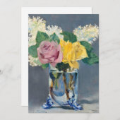 Edouard Manet - Lilacs und Rose Einladung (Vorne/Hinten)