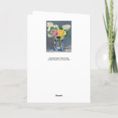 Edouard Manet - Lilacs und Rose Karte (Rückseite)