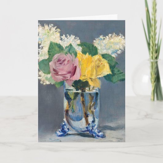 Edouard Manet - Lilacs und Rose Karte (Vorderseite)