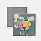 Edouard Manet - Lilacs und Rose Magnet (Vorderseite/Rückseite)