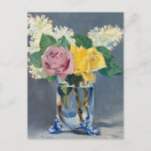 Edouard Manet - Lilacs und Rose Postkarte (Vorderseite)