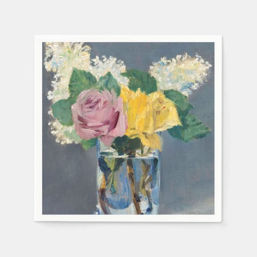 Edouard Manet - Lilacs und Rose Serviette (Vorderseite)