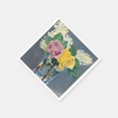Edouard Manet - Lilacs und Rose Serviette (Ecke)