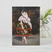 Edouard Manet - Lola de Valence Dankeskarte (Stehend Vorderseite)