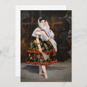 Edouard Manet - Lola de Valence Dankeskarte (Vorne/Hinten)