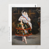 Edouard Manet - Lola de Valence Postkarte (Vorne/Hinten)