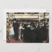 Edouard Manet - Maskierter Ball an der Oper Einladung (Vorderseite)