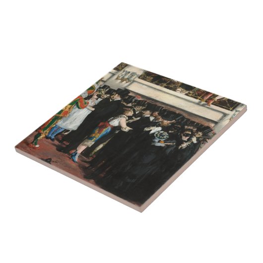 Edouard Manet - Maskierter Ball an der Oper Fliese (Seite)