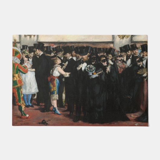 Edouard Manet - Maskierter Ball an der Oper Fußmatte (Vorderseite)